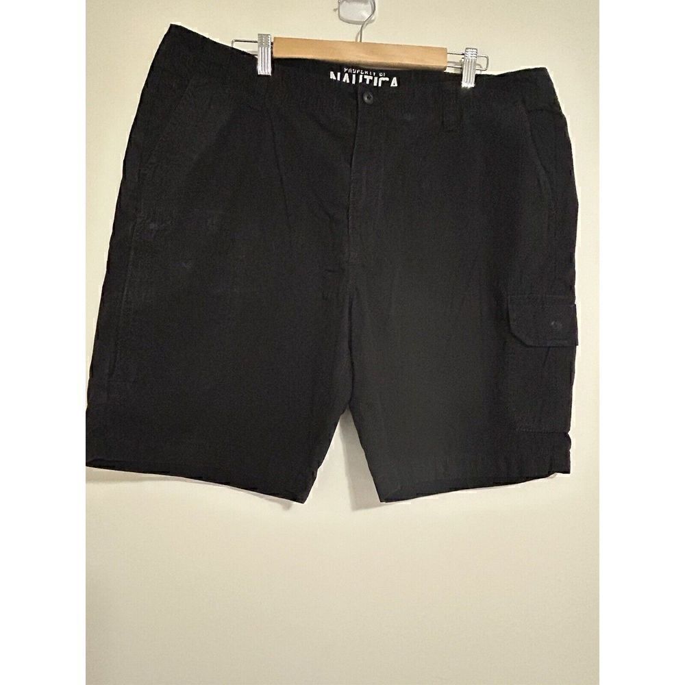 Nautica Black Cargo Shorts Relaxed Men's Size 38